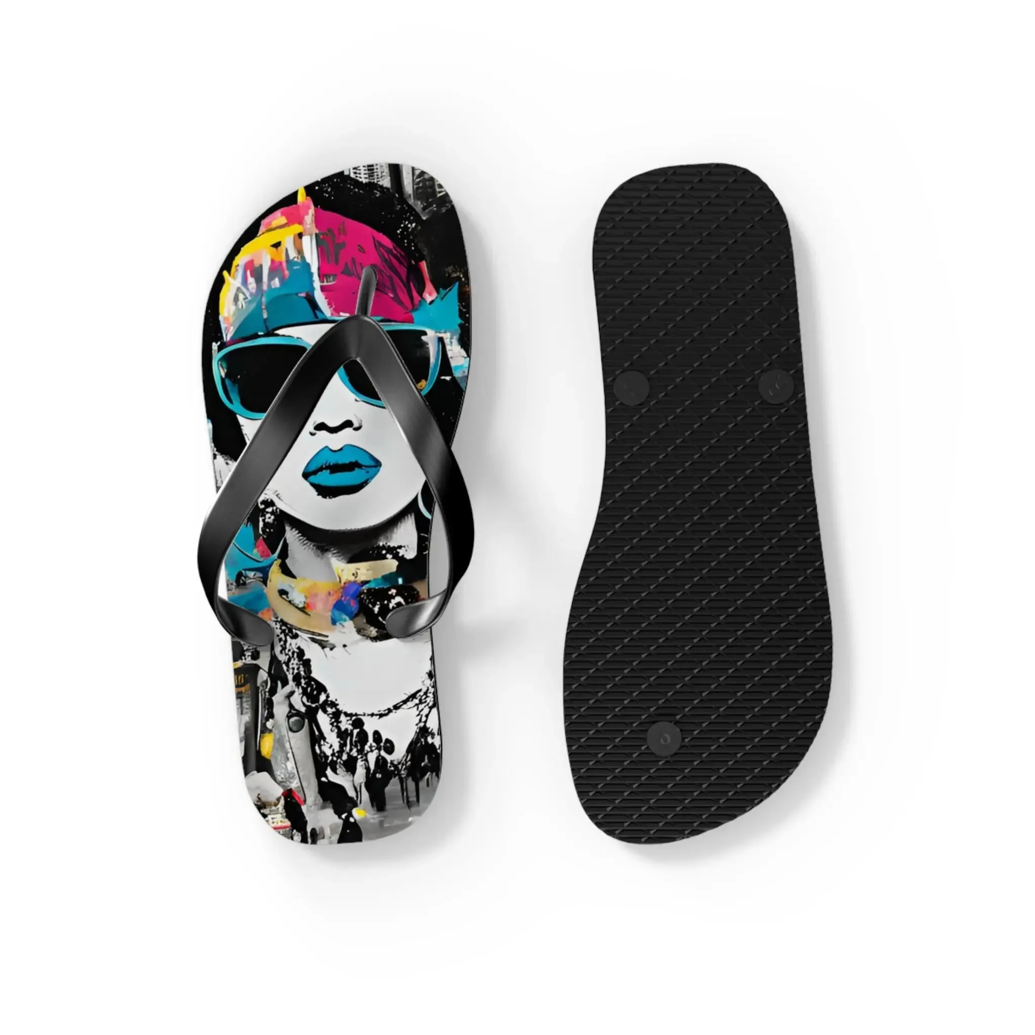 Streetwear Street Art Flip Flops