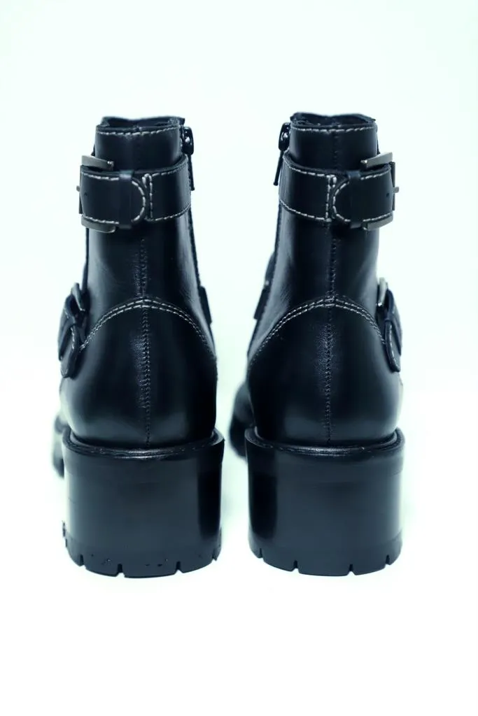 Terminator Black Platform Bootie