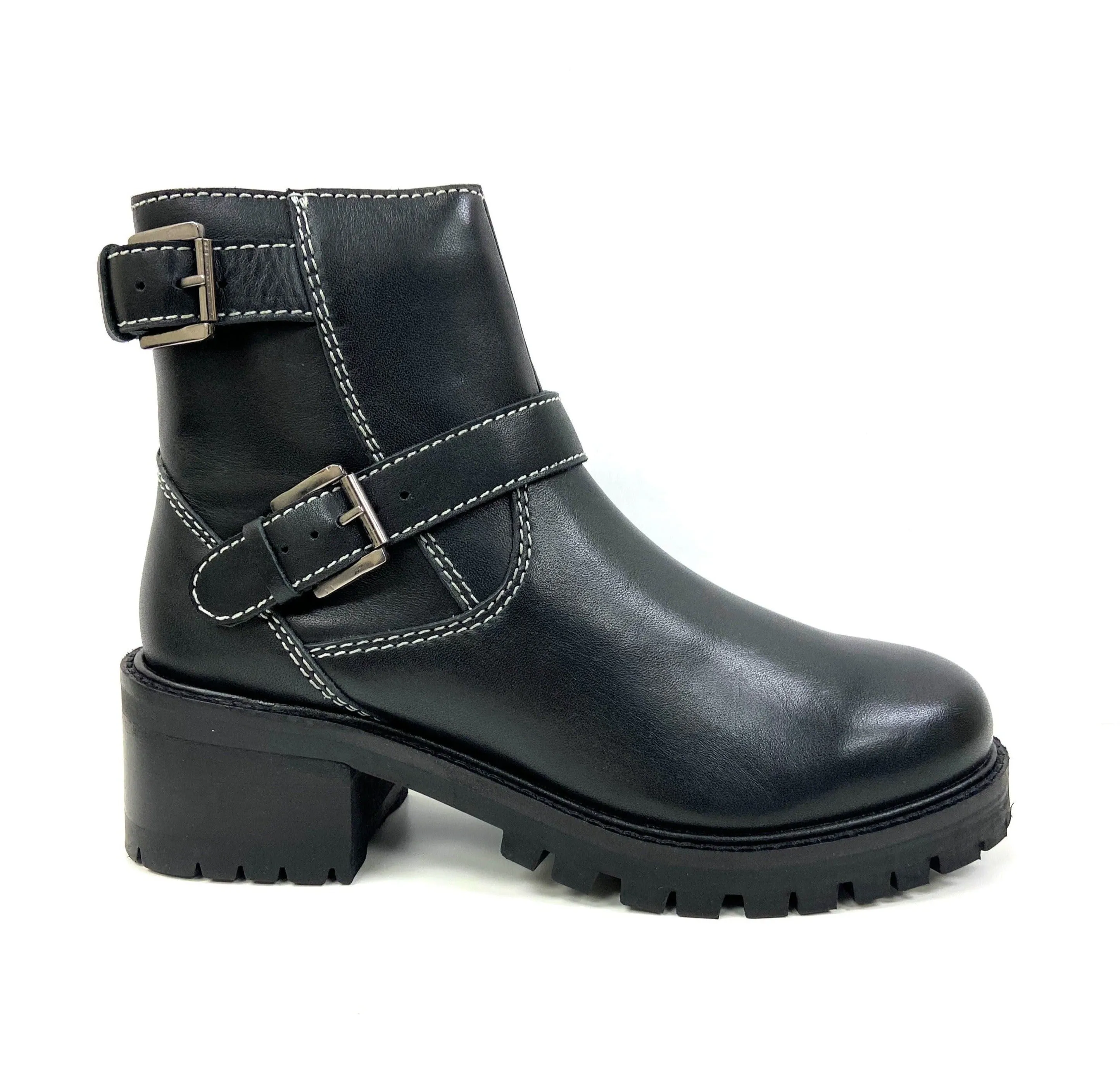 Terminator Black Platform Bootie