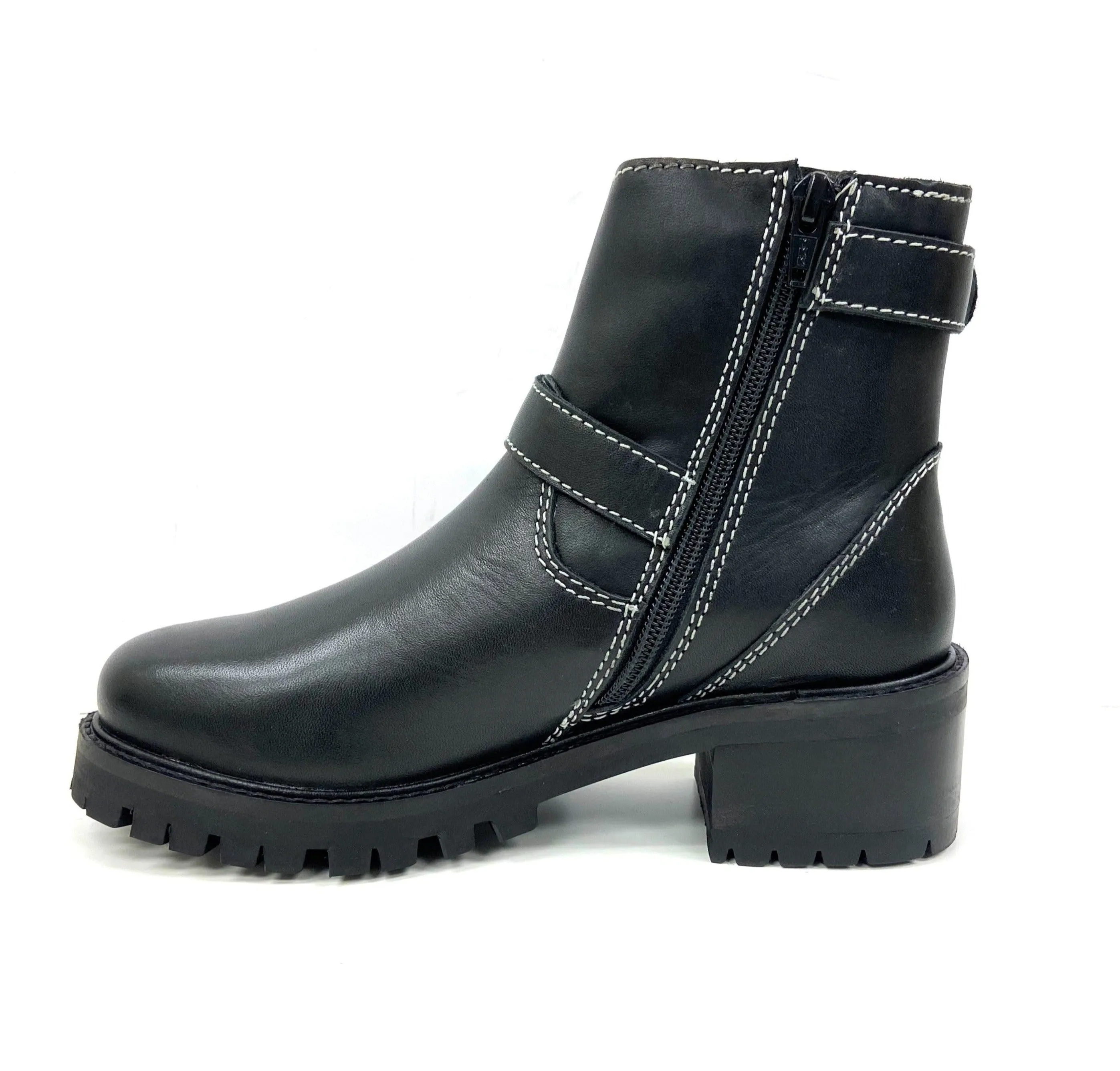 Terminator Black Platform Bootie