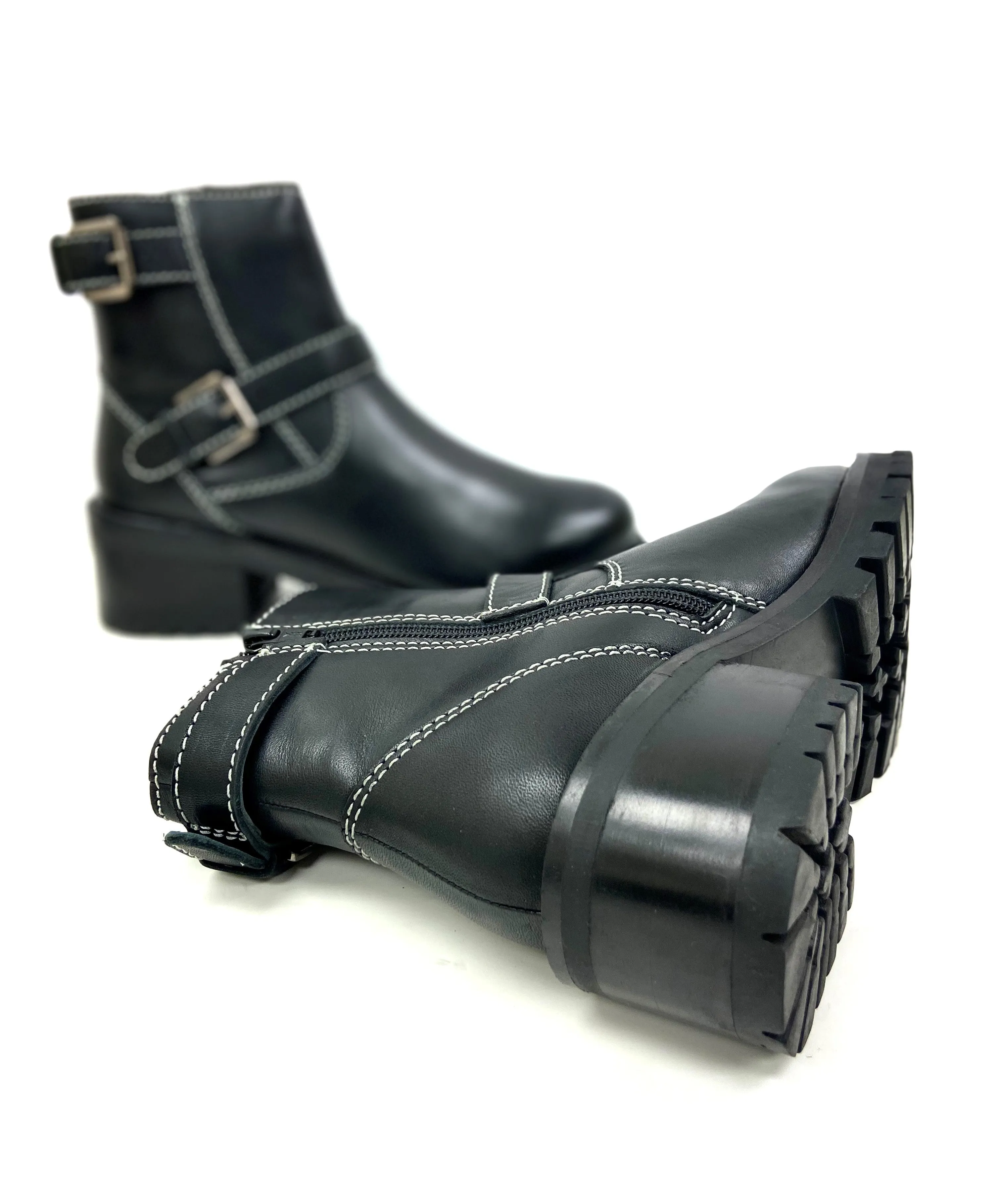 Terminator Black Platform Bootie