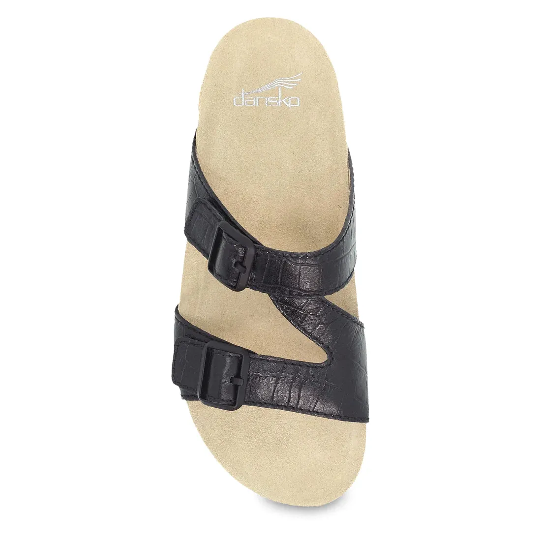 Women's Dansko Dayna Color: Black Croc Sandal